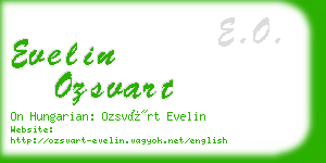 evelin ozsvart business card